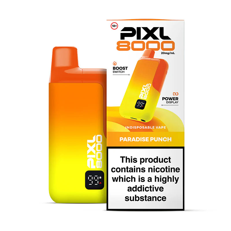 vape pod kit PIXL 8000 Paradise Punch – Pre-Filled Vape Kit £6.99 UK – Vapology Central