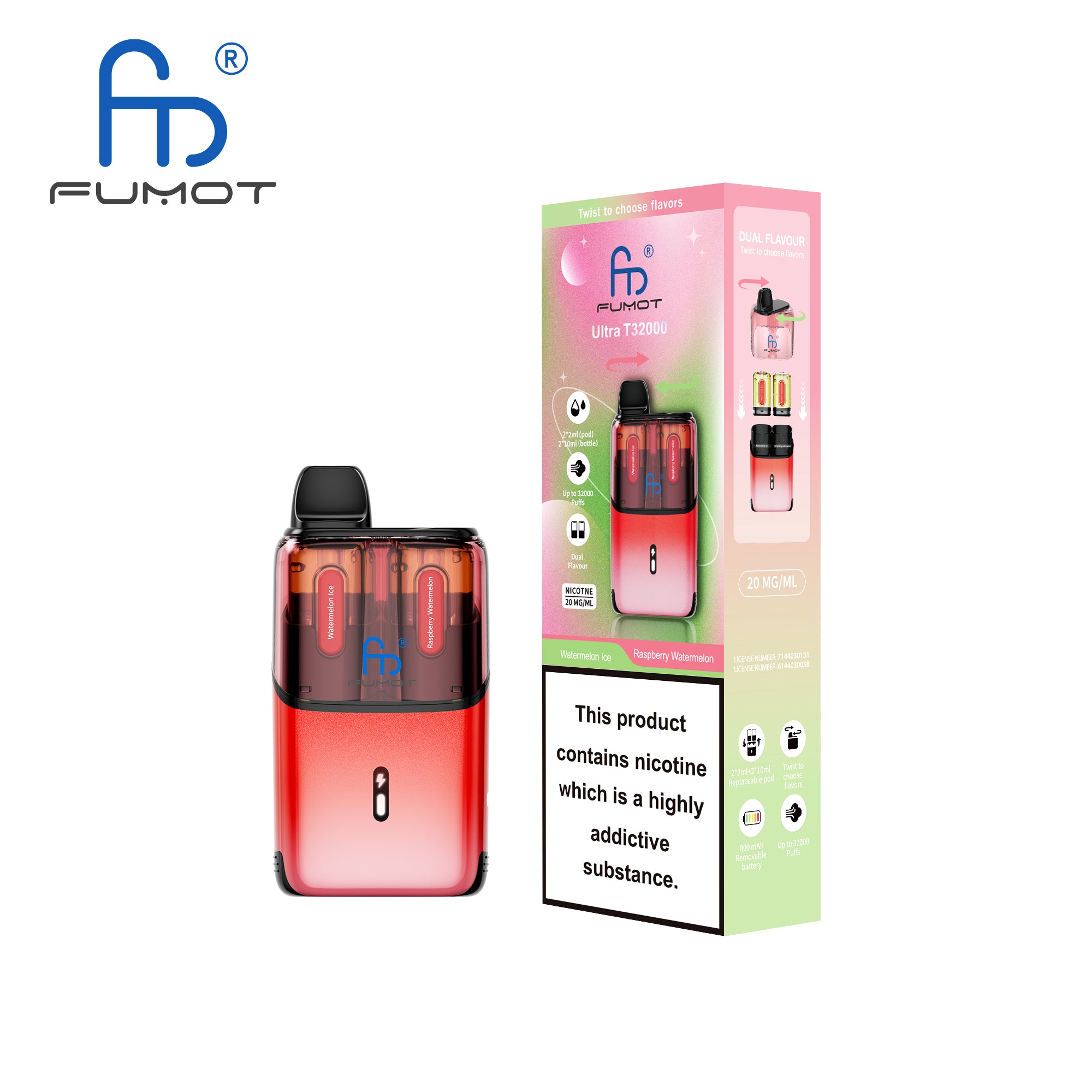 Raspberry Watermelon / Watermelon Ice