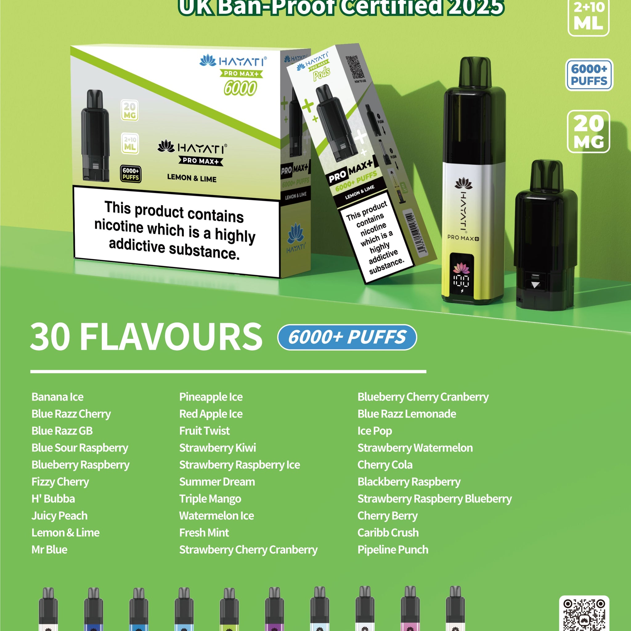 Hayati Pro Max+ Pre-Filled Pods – £5.49 | Vape Pods UK