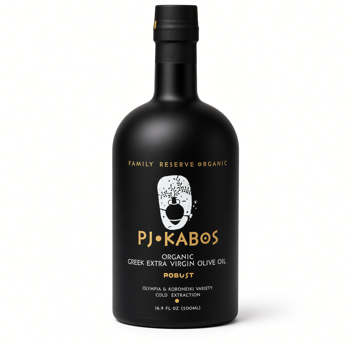 PJ Kabos Organic Greek Extra Virgin Olive Oil – Robust 500ml