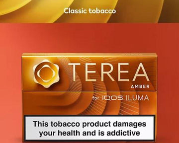 IQOS TEREA Amber Balanced & Roasted Heated Tobacco Sticks – 20 Sticks