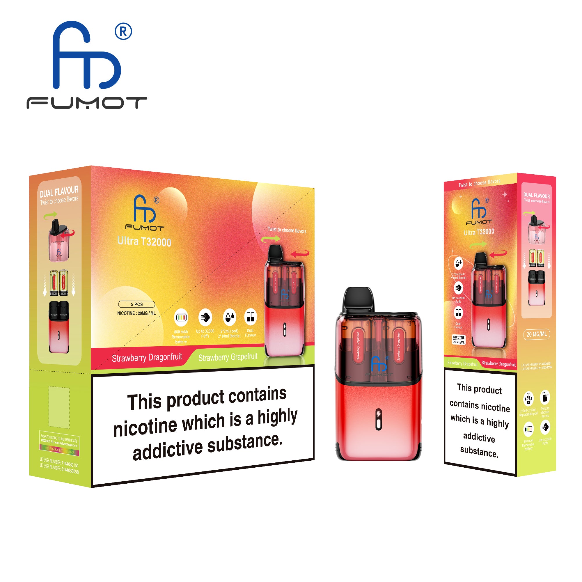 Strawberry Dragonfruit / Strawberry Grapefruit