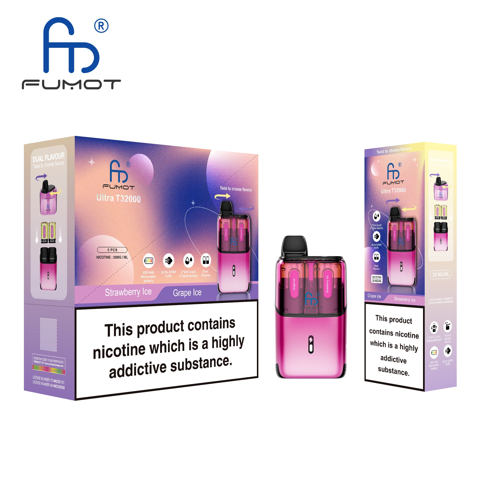 Strawberry Ice / Grape Ice