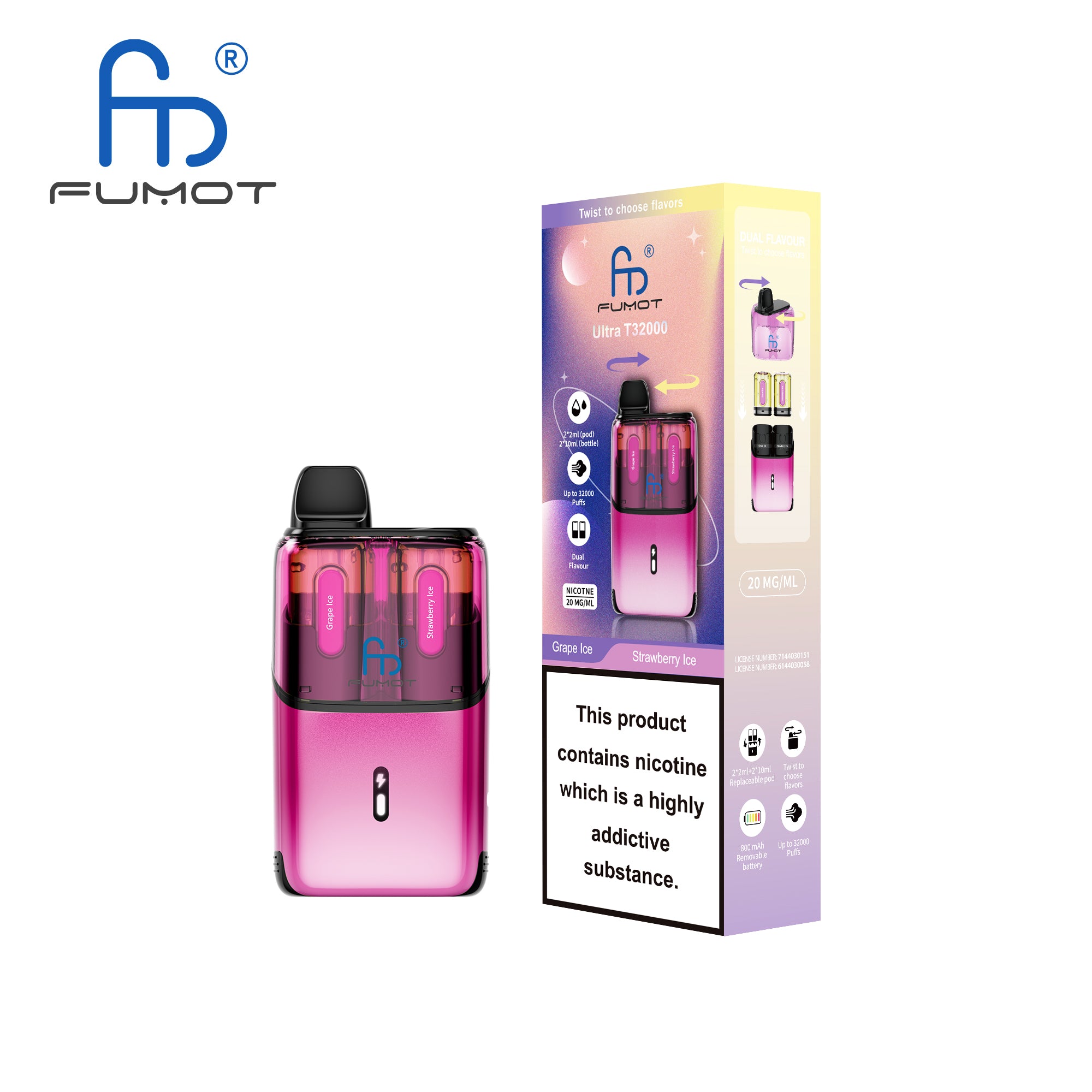 Strawberry Ice / Grape Ice