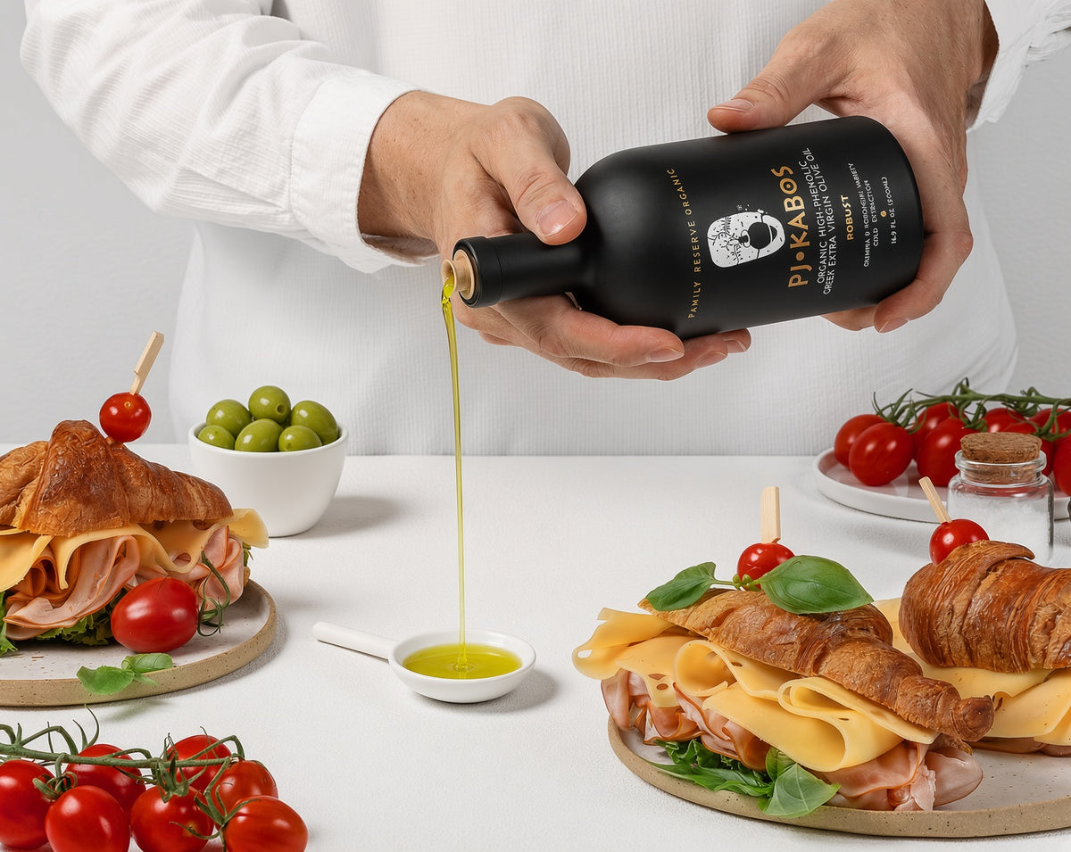 PJ Kabos Organic Greek Extra Virgin Olive Oil – Robust 500ml